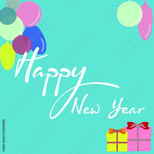 happy new year Christmas poster banner 