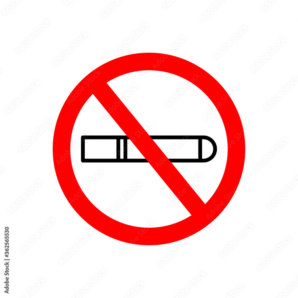 No smoking icon vector illustration No smoking icon vector illustration