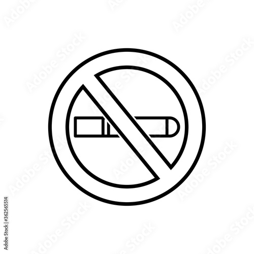 No smoking icon vector illustration