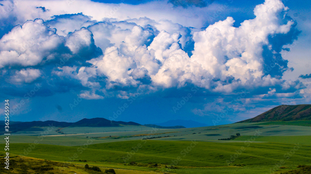 landscape with clouds