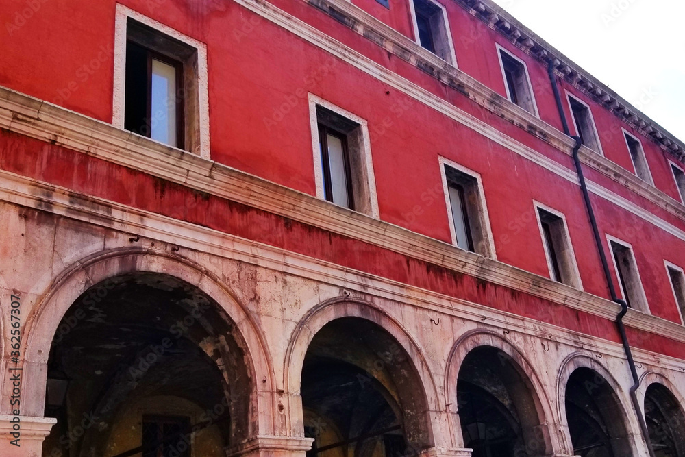 Italian red building