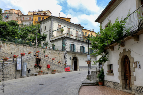Fototapeta Naklejka Na Ścianę i Meble -  Streets of Castelmezzano, a small town in Basilicata small town located in Basilicata in the Lucanian Dolomites