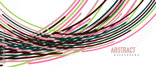 Аbstract moving colorful lines vector backgrounds for cover, placard, poster, banner or flyer