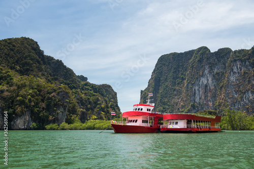 tourist boat at Phang nga  Thailand