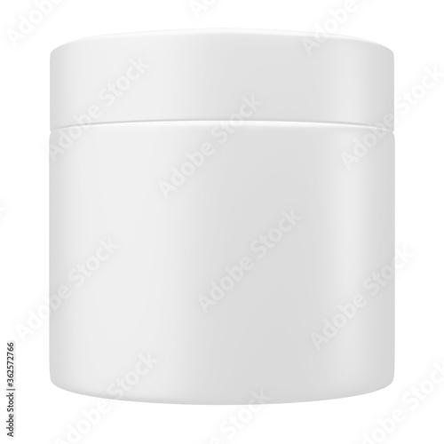 Realistic plastic bottle for cosmetic. Layout template. 3d illustration. Mockup