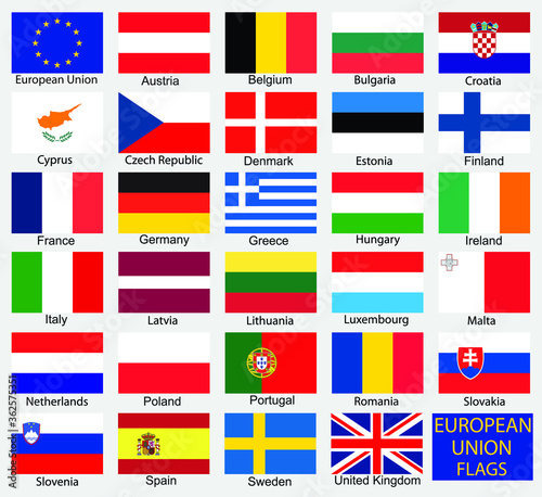 flags of european union