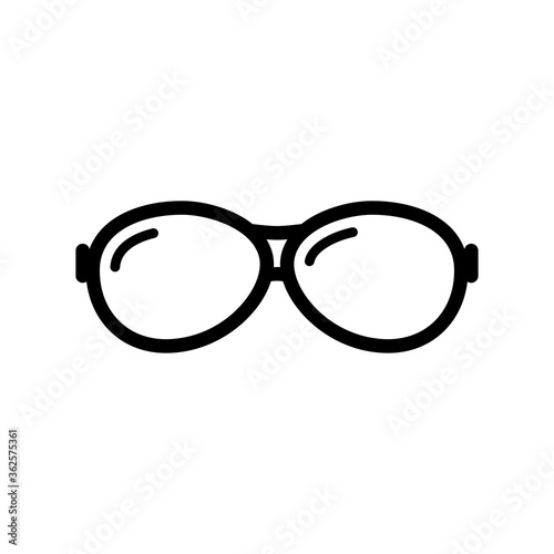 eyeglasses icon vector symbol template