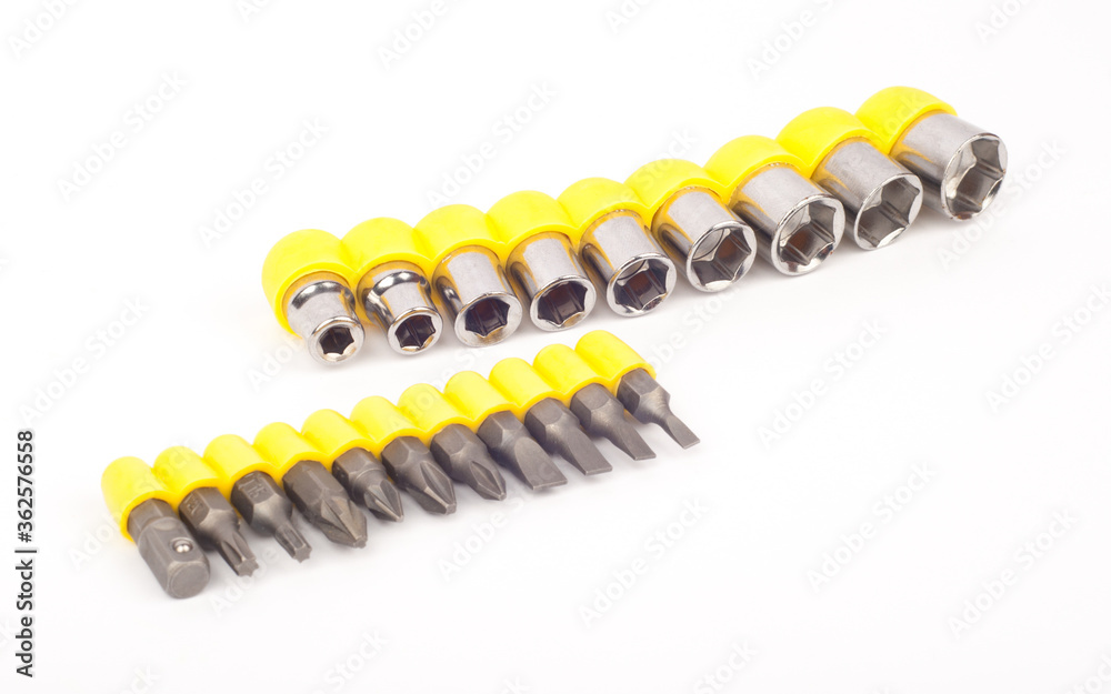 nozzles for drill isolated on white background nozzles for drill isolated on white background