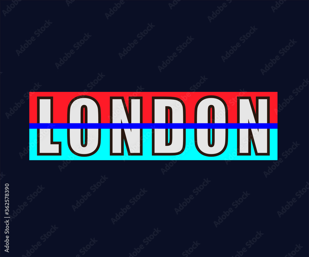 Obraz premium london t shirt design