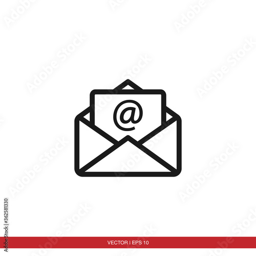 Mail icon vector