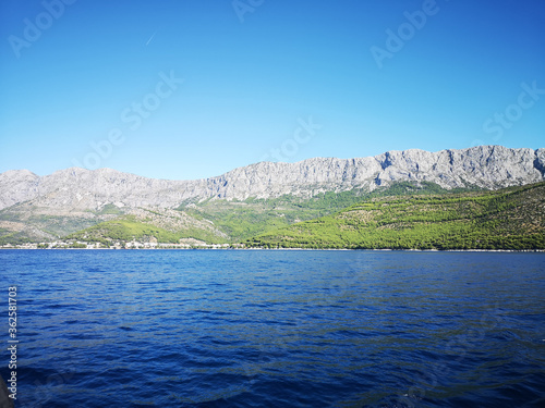 Split-Dalmatia County, Adriatic sea landscape. Croatia, Europe. photo