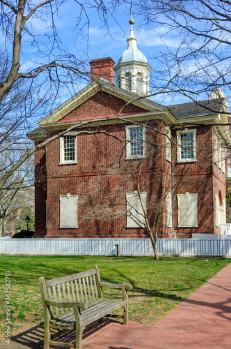 Carpenters Hall, home to First Continental Congress of 1774, Philadelphia, USA