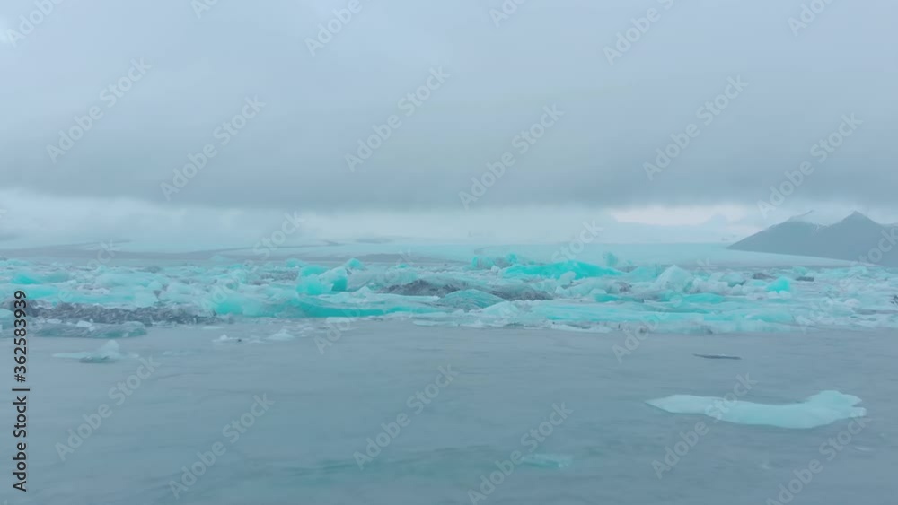 Iceland's Jökulsárlón Glacier Lagoon as seen in winter. Iceland's Jökulsárlón Glacier Lagoon as seen in winter.