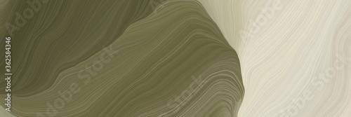 inconspicuous colorful modern soft curvy waves background illustration with pastel gray, dark olive green and rosy brown color