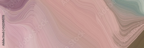 unobtrusive elegant abstract waves illustration with rosy brown, pastel brown and gray gray color