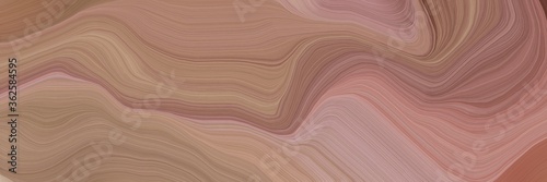 inconspicuous elegant contemporary waves illustration with rosy brown, old mauve and tan color