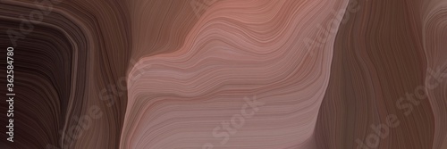 inconspicuous elegant modern curvy waves background design with old mauve, antique fuchsia and pastel brown color