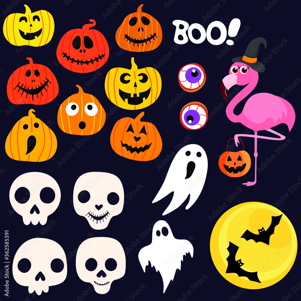 Halloween elements collection Halloween elements collection