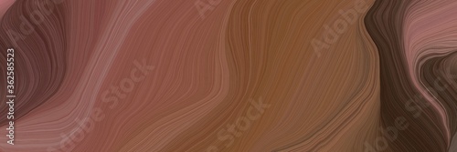 inconspicuous elegant modern soft curvy waves background design with brown, very dark pink and antique fuchsia color