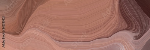 inconspicuous colorful modern curvy waves background illustration with pastel brown, old mauve and rosy brown color