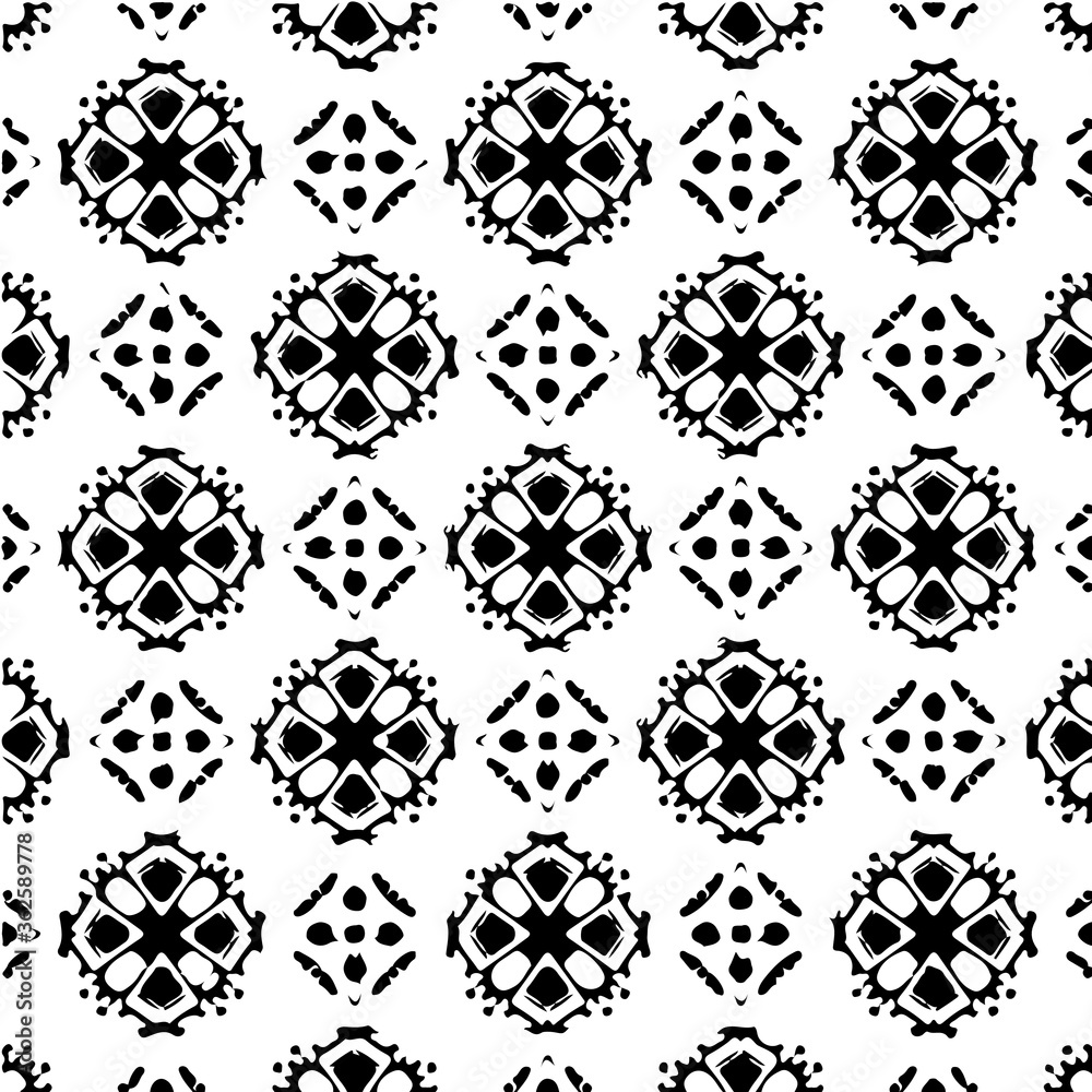 Kaleidoscope vector texture black and white eps pattern for your game or background Kaleidoscope vector texture black and white eps pattern for your game or background