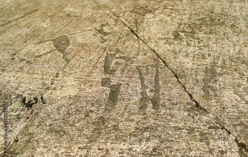 Petroglyphs in Karelia, Belomorsk district, Russia. photo