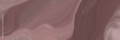inconspicuous elegant smooth swirl waves background design with pastel brown, rosy brown and old mauve color