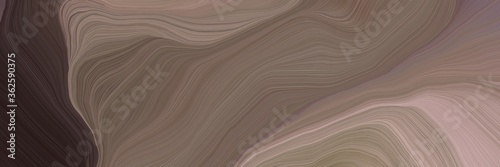 inconspicuous header with elegant abstract waves design with pastel brown, very dark pink and rosy brown color