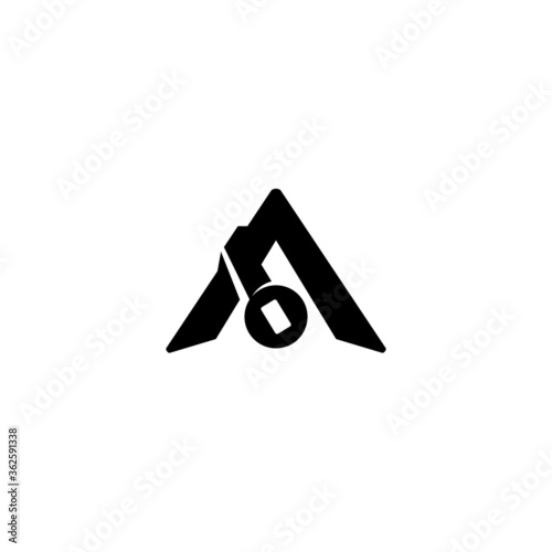Letter A and Headphone logo / icon design