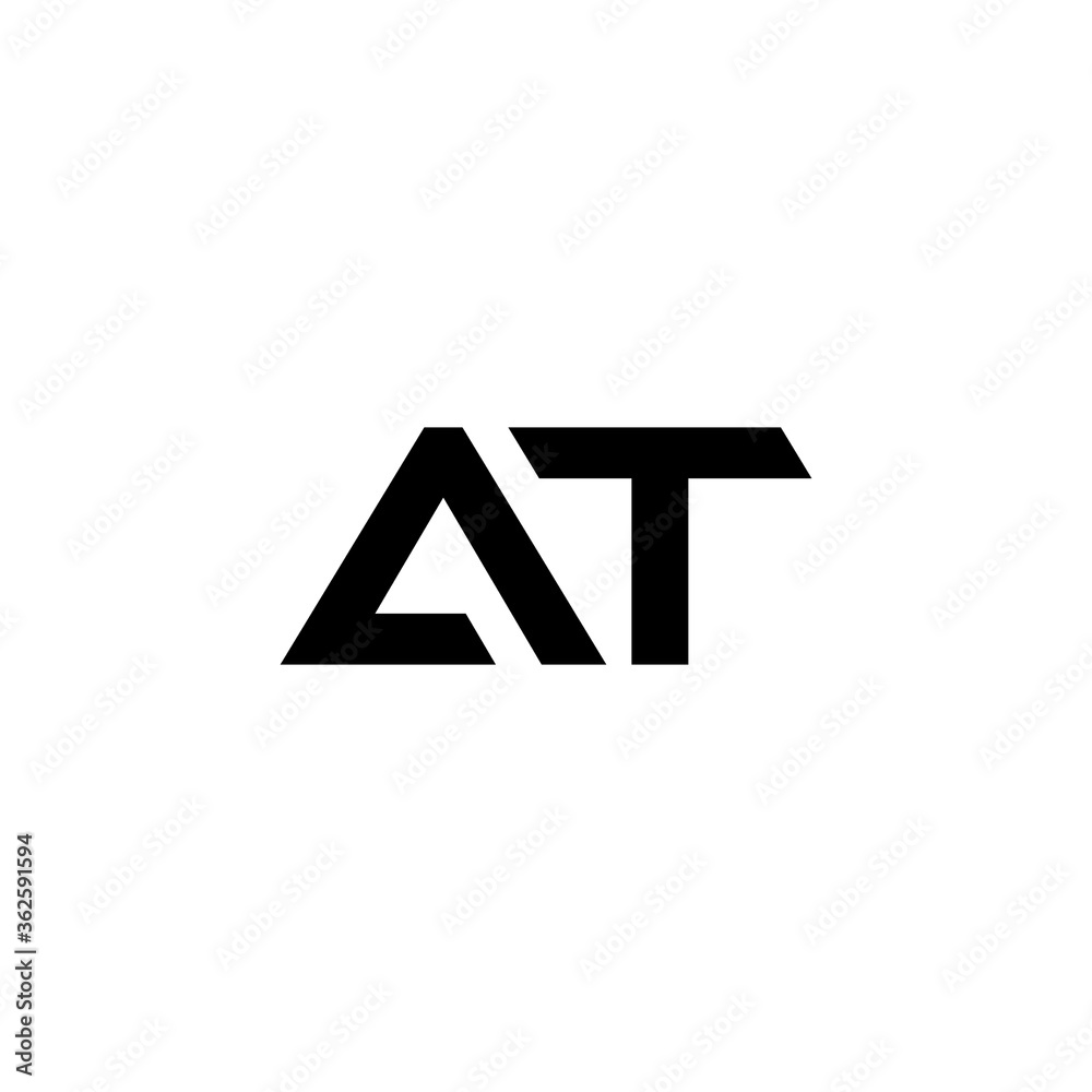 a Modern Letter AT logo / icon design a Modern Letter AT logo / icon design