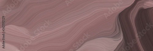 inconspicuous header with elegant smooth swirl waves background design with old lavender  old mauve and rosy brown color