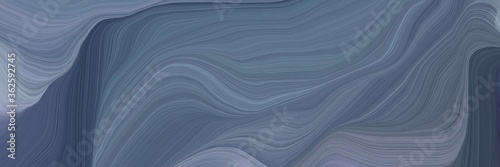 inconspicuous header with elegant abstract waves illustration with dim gray, slate gray and dark gray color