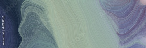 unobtrusive elegant modern soft curvy waves background design with light slate gray, dark sea green and dark slate gray color