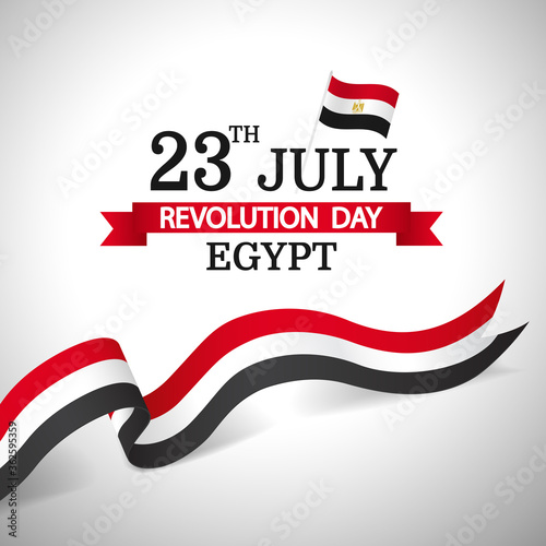 Vector Illustration of Revolution Day Egypt.
