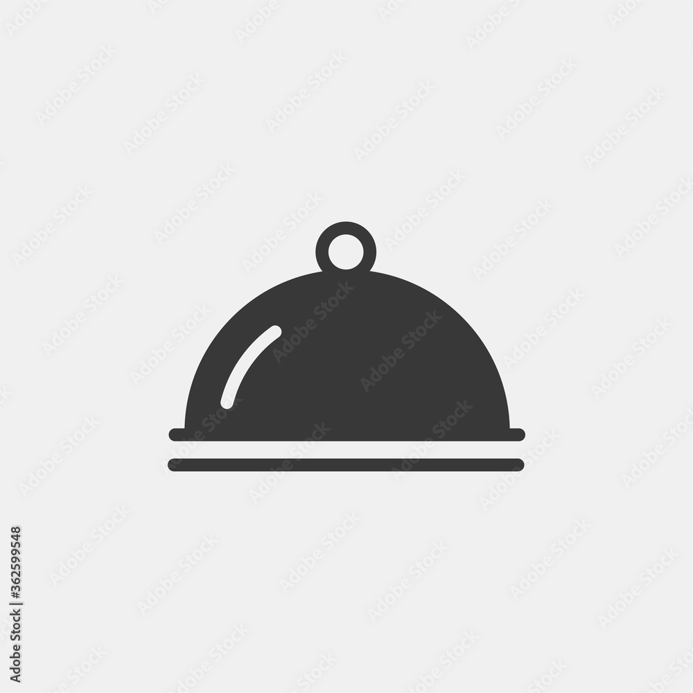Restaurant service icon. Tray symbol modern, simple, vector, icon for website design, mobile app, ui. Vector Illustration Restaurant service icon. Tray symbol modern, simple, vector, icon for website design, mobile app, ui. Vector Illustration