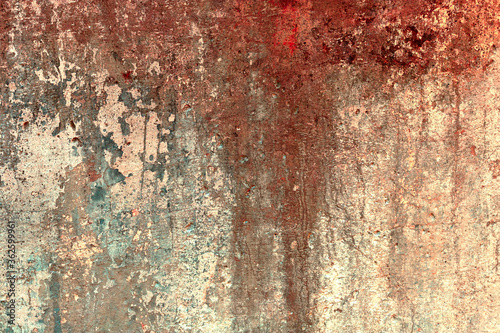 Wall old painted concrete.