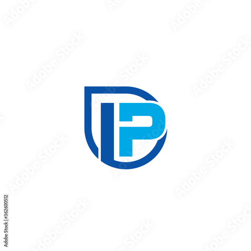 Letter IP and Waterdrop logo / icon design
