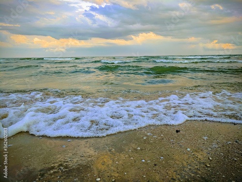 Wallpaper Mural wave of the sea on the sand beach Torontodigital.ca