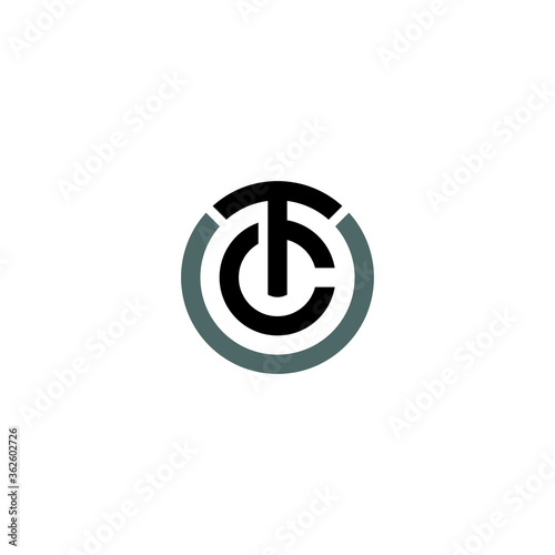Letter TC logo / icon design photo