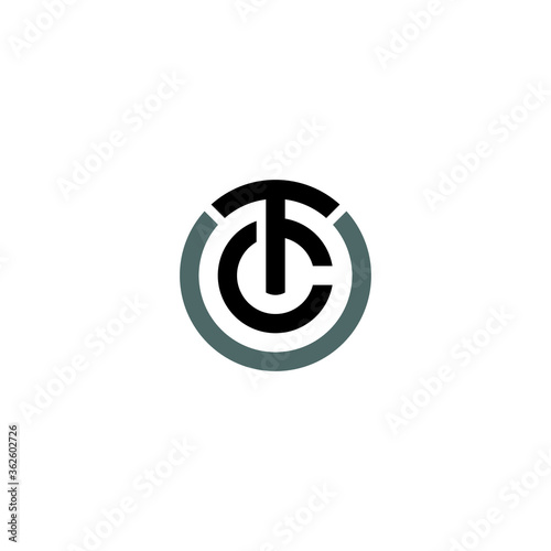Tableau sur toile Letter TC logo / icon design