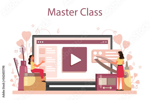Eyebrow master and designer online service or platform. Master