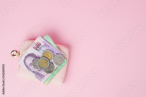 Thai currency banknote and ...