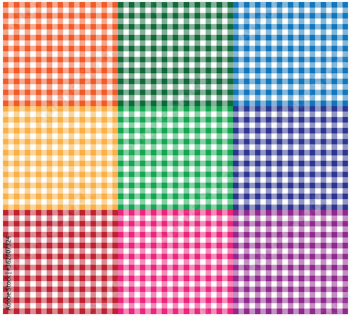 colorful plaid fabric texture