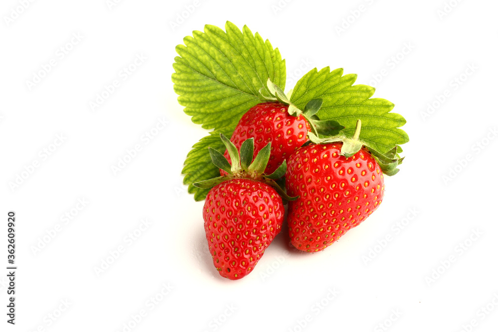 Strawberries isolated over white background Strawberries isolated over white background