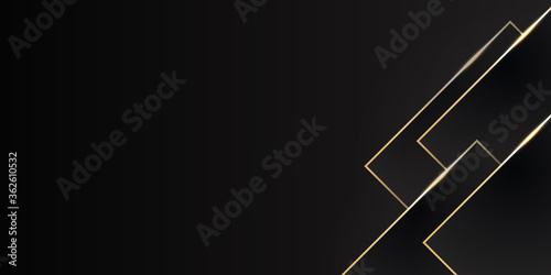 Vector Black and Gold Black Design Templates. Vector illustration design for presentation, banner, cover, web, flyer, card, poster, game, texture, slide, magazine, and powerpoint. 