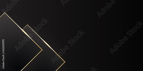 Black Gold Presentation Background. Vector illustration design for presentation, banner, cover, web, flyer, card, poster, game, texture, slide, magazine, and powerpoint. 