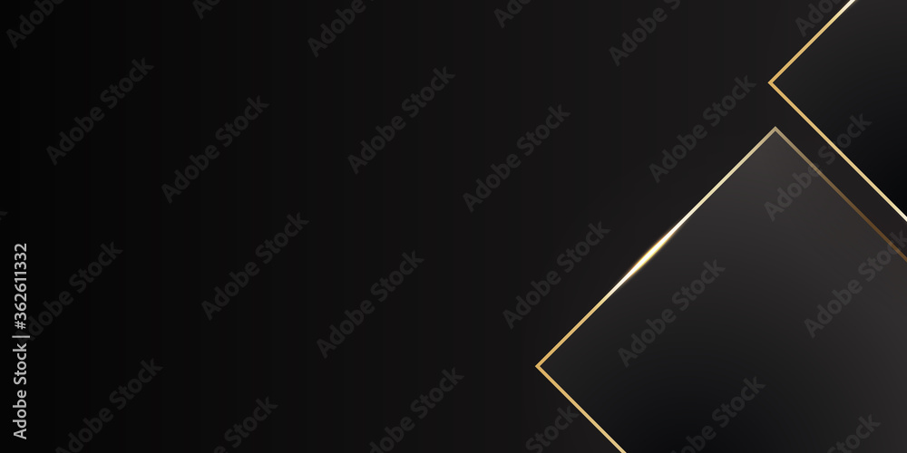 Black and gold abstract presentation design background Black and gold abstract presentation design background