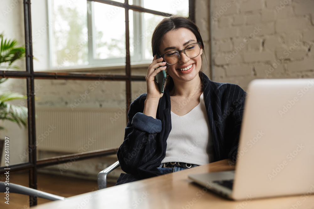 Confident attractive young woman entrepreneur Confident attractive young woman entrepreneur