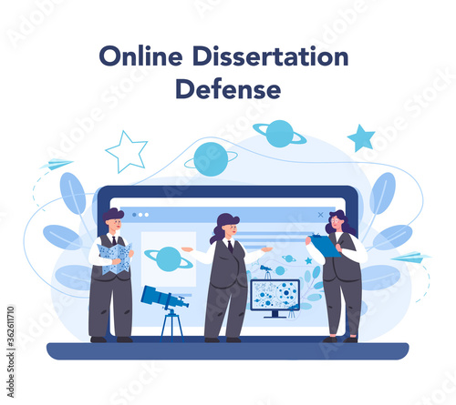 Astronomy and astronomer online service or platform. Professional