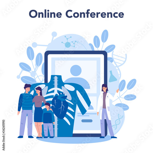 Cardiology online service or platform. Doctor deal